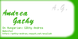 andrea gathy business card
